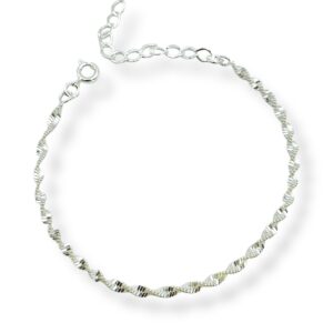 Pulseira Singapura Banho Prata